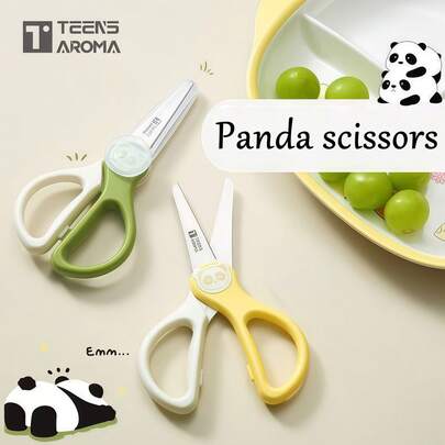 Tijeras de cocina de acero inoxidable, mini herramienta y accesorio de cocina, adecuado para cortar fideos/ensalada/frutas y mantequilla, cuchillas de acero inoxidable, afilado