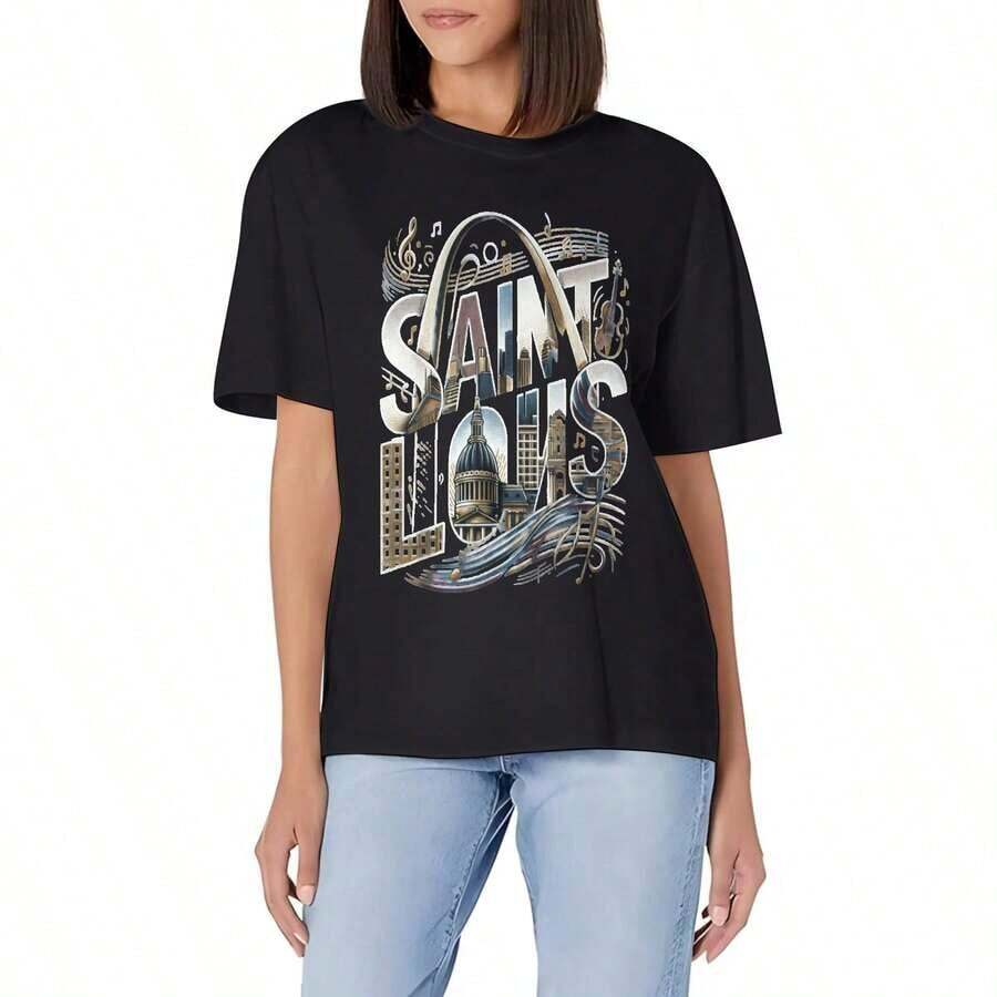 1 "A Little Ray Of Absolute Black" T-Shirt, Sarcastic Gothic T-Shirt, Funny Gift For A Friend, Dark Humor T-Shirt, Gothic Gift T-Shirt, Funny And Gloomy Gift, 180g 100% Cotton. - 黑色 3 - 查看 1