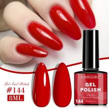 Limegirl 6-Color Ruby Red Gel Nail Polish Set, New Year Glow Removable UV/LED Gel Nail Polish Set, Home-Friendly, Suitable As A Gift For Women - Multicolor - View 10