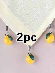 1/2/4pcs Ocean Series Lemon Tablecloth Clips, Suitable For Beach Party, Outdoor Dining Table Cloth Decoration, Picnic, Camping, Wedding, Party, Holiday Celebration Tablecloth Clips - Multicolor - View 15