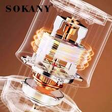 SOKANY 06025 食品研磨機與處理機，300W 銅馬達，0.7L 加厚玻璃碗，S 型 4 葉刀片，雙速智能開關，適合肉餡填充、蔬菜切碎與大蒜切碎，易清洗，多功能居家助手 - 黑色 - 查看 6