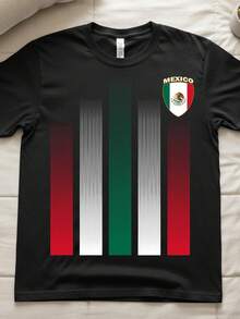 2026 Soccer Jersey, Soccer Jersey With The Mexican Flag, Jersey For Mexican Soccer Fans - 黑色 - 查看 1