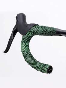 1 Pair Honeycomb Texture Bicycle Handlebar Tape, Breathable Wrap Strap Anti-Slip PU + High Elastic EVA Bike Handlebar Wrap - Multicolor - View 4