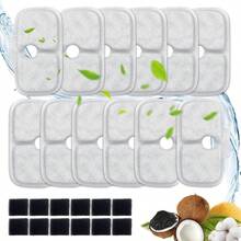 24 Packs For Petlibro Cat Water Fountain Filters Replacement, Compatible With PETLIBRO?Dockstream Cat Water Fountain PLWF005 PLWF115 PLWF105 (12 Replacement Water Filters + 12Pre-Filter Sponges) - ColorA - View 1