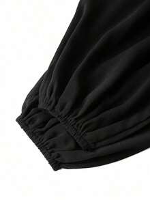 Women Midi Dresses - Black - View 4