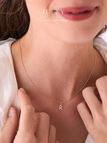 Collier signature personnalisé, collier de diamant personnalisé, collier à plaque avec nom, collier décoratif écrit à la main, cadeau pour la fille - Collier entièrement en diamant style 1 - Voir 8