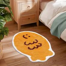 Cartoon Fish Bathroom Mat - Non-Slip, Faux Fleece Material, Machine Washable Bath Mat With Smiling Face Design, Bathroom Carpet, Doormat, Bathroom Accessories, Area Rug, Printed Carpet - Non-Slip, Fun Shower Decor, Pink, Soft Super Microfiber, Bathroom Mat, Bath Mat, Bathroom Decor, Rug For Bathroom, Door Mat, House Mats, Kawaii Rug, Suitable For Bathroom, Bathroom Decor - Cartoon Fish - View 2