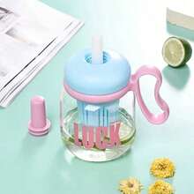 1pc 780ml/26.37oz Water Bottle, Large Capacity, Tea Infuser, Shatterproof, Heat-Resistant, Portable, Suitable For Students & Office, Summer - Multicolor - View 3