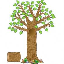 Teacher Created Resources 4405 Seasonal Tree Bulletin Board Display Set - Multicolor - Ver 7