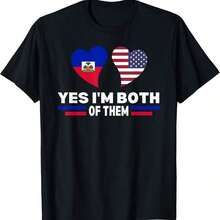 Happy Haiti Flag Day! Cool Haitian Flag Heart-Shaped T-Shirts For Men And Women. - 彩色 - 查看 1