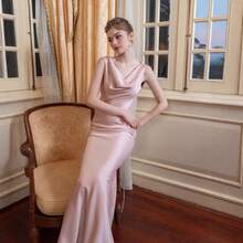 Women Maxi Dresses - Pink - View 2