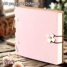 Álbum de fotos de boda de 6x6 pulgadas, 240 páginas, páginas en blanco gruesas, álbum de fotos personalizado, regalo para novia, novio, familia | Regalo hecho a mano creativo con sentido ceremonial - A - Ver 12