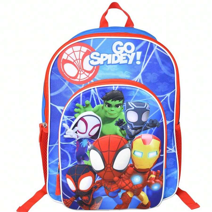 Disney Jr Marvel Spidey And His Amazing Friends 16" School Backpack With 1 Front Pocket - Multicolor - View 1