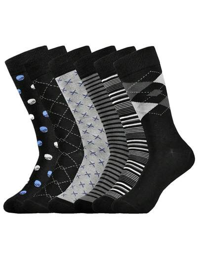 6 pares de calcetines altos de unicolor para hombre, tipo marinero, calcetines de calidad a cuadros para deportes de verano, talla europea y americana, calcetines hasta la rodilla, calcetines negros, calcetines azules