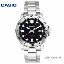 Casio 2pcs Men's Watch Set VD01D-2E Blue And 1E Black, 50m Waterproof Large Dial Luminous Date Business Sports Wristwatch - one-size - View 11