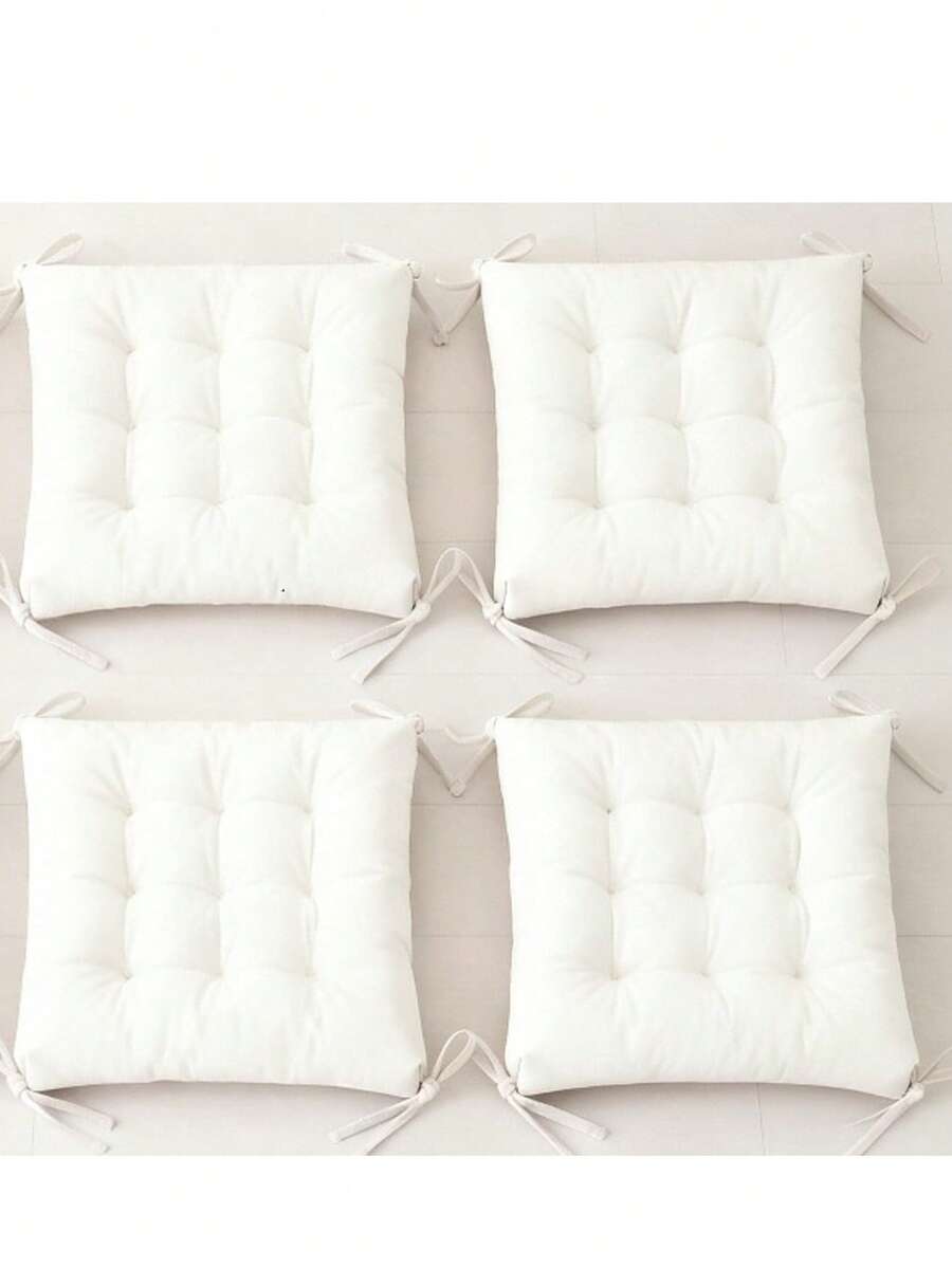 4pcs Premium Outdoor Indoor Chair Cushions - Suitable For Garden, Balcony And Kitchen