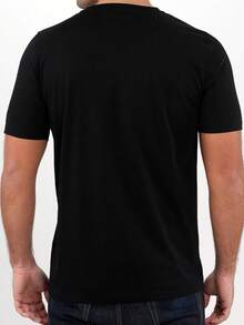 Purdue Script Logo Collegiate Athletic Style Fan Unisex T-Shirt - 黑色 - 查看 2