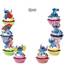 Disney 25个史迪奇蛋糕装饰插牌，甜点装饰，生日派对蛋糕装饰用品 - 彩色 - 查看 3