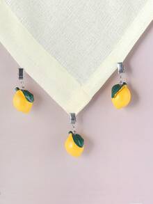 1/2/4pcs Ocean Series Lemon Tablecloth Clips, Suitable For Beach Party, Outdoor Dining Table Cloth Decoration, Picnic, Camping, Wedding, Party, Holiday Celebration Tablecloth Clips - Multicolor - View 9
