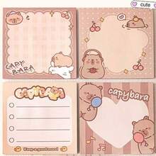 1 Pack Cute Cartoon Sticky Notes, Suitable For Students, Multiple Adorable Patterns, Self-Adhesive, Thick Paper For Writing, Reusable Without Residue, Perfect For Note-Taking And Journaling Decoration - Multicolor - View 4