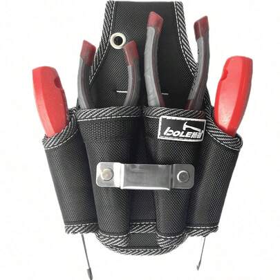 1pc 1680D Oxford Cloth Heavy Duty Tool Bag - Multi-Pocket Tool Belt Bag With Adjustable Waist Strap, Durable Tool Storage Pouch For Electricians, Carpenters, Gardeners And DIY Enthusiasts