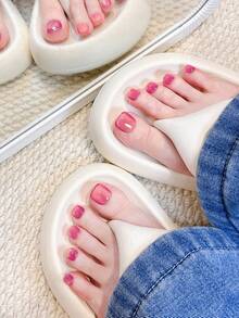 12 piezas Hechas a mano, uñas postizas, parches de uñas artificiales rojas para los dedos de los pies, verano, uñas postizas, arte de uñas cortas con uñas postizas para los dedos de los pies, presionar las uñas de los pies, arte de uñas artificiales para los pies, Día de San Valentín, regalo, primavera y verano, uñas redondas, escamas de uñas artificiales para los dedos de los pies en verano, uñas postizas, uñas postizas cortas, uñas postizas, uñas cortas, uñas postizas acrílicas, uñas postizas hechas a mano, desmontables y reutilizables - Multicolor - Ver 5