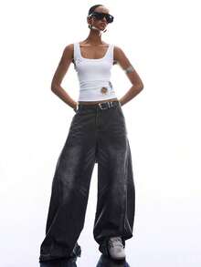 2026 Nueva Llegada, Top Minimalista Sin Mangas y Sin Espalda, Adecuado para Primavera/Verano, Estilo Hip-Hop, 100% Algodón, Top Personalizado Ajustado para Mujer, Chaleco de Algodón, Top con Botones Estilo Old Money, Tops Sexys para Damas, Top de Verano - Verde militar - Ver 10