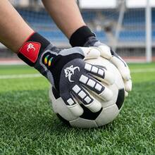 GKHMNEW Soccer Goalie Goalkeeper Gloves For Youth & Adult, Enhanced Latex Palm Grip, Breathable Knitted Fabric, Goalkeeper Glove For All-Around Play, Suitable For Game & Training - Multicolor - View 8