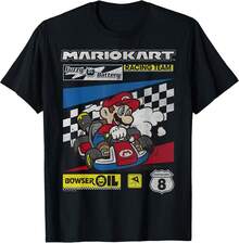 Men's Summer Clothing Racing Team Drifting Bold Poster T-Shirt Small Streetwear, Father's Day Gift, Summer, Men's Clothing, Oversized T-Shirt, Tops - màu đen - Xem 7