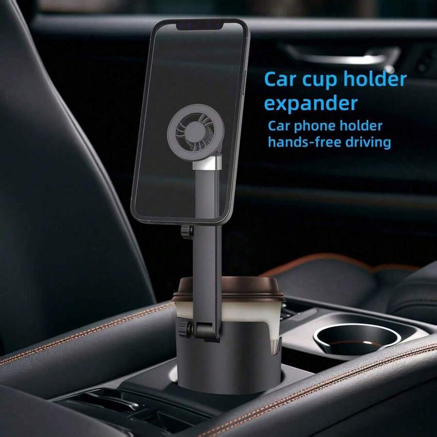 Giá đỡ điện thoại từ tính 2 trong 1 cho ô tô - Nam châm mạnh, tay đỡ xoay 360° có thể điều chỉnh, chất liệu ABS bền chắc, phù hợp với hầu hết các loại xe, bao gồm miếng dán điện thoại từ tính. - màu đen - Xem 1