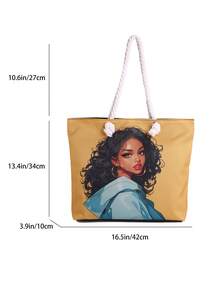 Large Capacity Handbag For Women, New Arrival Minimalist Commuter Shoulder Tote Bag - Multicolor - View 2