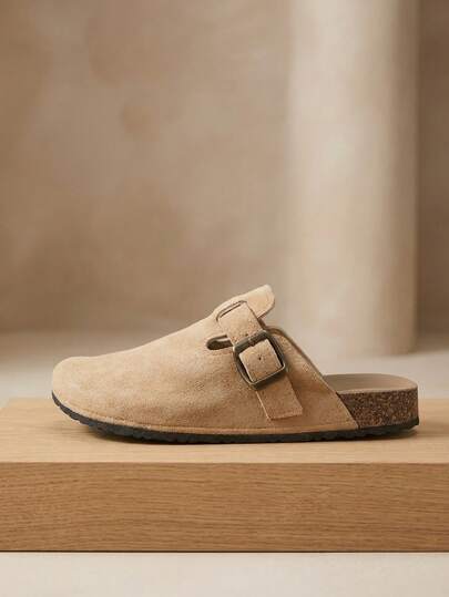 Buckle Slip-On Ladies Sandals, Solid Color Ladies Sandals, Elegant Ladies Slippers, Khaki Ladies Sandals, Flat Shoes, Ladies Flat Shoes, Summer, Ladies Section, Mule Sandals, Fashionable Ladies Sandals, Summer Sandals, Sandals & Slippers, Ladies Outdoor Slippers, Elegant Ladies Sandals, Ladies Wooden Clogs, Ladies Summer Clothing, Travel, Sandals, Shoes, Ladies Shoes, Ladies Sandals, Solid Color Casual Buckle Gym, Versatile Slip-On Shoes, Ladies Flat Sandals, Ladies Sandals, Comfortable To Wear, Suitable For Walking