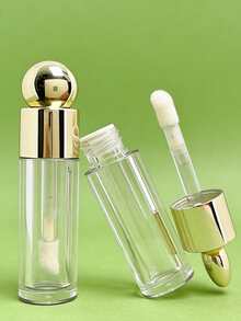 Ống đựng son bóng rỗng, ống đựng son bóng trong suốt 5ml có cọ, hộp đựng son dưỡng và son bóng có thể tái sử dụng cho bộ dụng cụ trang điểm son bóng tự làm, trang điểm cho nữ và bé gái, ống đựng son bóng có cọ lớn, ống đựng dầu dưỡng môi, hộp đựng son bóng du lịch. - Nhiều màu - Xem 6