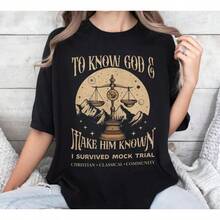 I Survived The Mock Trial Challenge B, Classic Conversation Shirt, Memory Master Shirt, CC Tutor T-Shirt, Gift For Homeschool Moms - Black - View 6