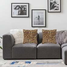 Leopard Print Pillow Covers 18x18 In Couch Cheetah Print Pillow Sets Of 2 Modern Decorative Square Throw Pillows Home Living Room Bedroom Bed Cushion Outdoor - Kiểu C - Xem 2