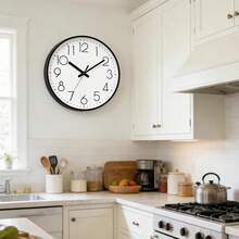 Silent Quartz Wall Clock. - G_white - View 6