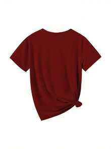 Soft 100% Cotton T-Shirt. A Fun Short-Sleeved T-Shirt With A Cool Biker Design. This Stylish Casual T-Shirt For Women Is A Unique Fashion Piece. It's A Comfortable Crew Neck T-Shirt That's Perfect For Gifting, Made From Breathable Material. Breathable Cotton T-Shirt, Goes With Everything. - 紅色 - 查看 3