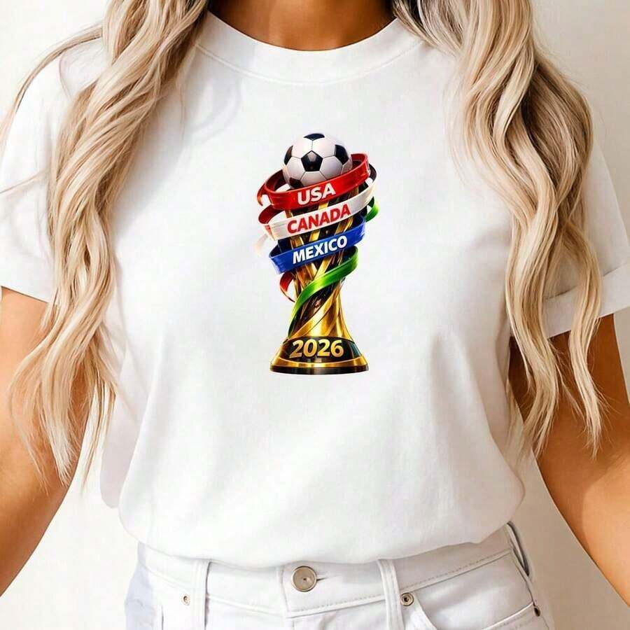2026 Jersey Canada Mexico USA, 2026 World Cup Soccer, World Cup Jersey, Unisex Soccer Jersey, 2026 World Cup - 白色 18 - 查看 1