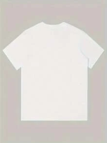 Women's Short-Sleeved T-Shirts In Black And White Are Suitable For Everyday Wear, Lounging At Home, And Outdoor Adventures. A Generation X (1965-1980) Style That Grew Up At House Parties And In Retro Hip-Hop Style T-Shirts. A Casual Graphic Tee For Women, A  Retro Top, And A Great Gift For Holiday Parties. - 白色 - 查看 3