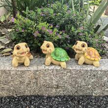 3件組新款海龜裝飾品，戶外庭院花園裝飾，園藝裝飾，樹脂海龜雕像，家居裝飾，海洋主題情人節理想裝飾品 - 烏龜 - 查看 5