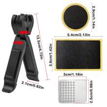 Bộ 28 miếng vá lốp xe đạp, bộ dụng cụ sửa chữa nhanh lốp không săm, dụng cụ sửa chữa rò rỉ lốp xe đạp leo núi di động. - Màu be - Xem 2