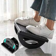 1pc Adjustable Height Ergonomic Rocking Foot Massager, Suitable For Office/Study/Living Room, Relieves Fatigue, Perfect Holiday Gift For Leaders And Relatives - Black - View 8