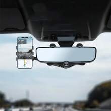 Dudukan Ponsel Mobil Universal yang Dapat Diputar dan Diperpanjang untuk Kaca Spion Belakang, Dudukan Ponsel untuk Dash Cam/GPS Navigasi - A - View 4