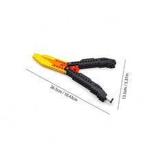 Bloques de construcción MOC creativos, juego de cuchillos cortos, bayoneta militar, cuchillo de mariposa, montaje, bloque de construcción, espada, juguete para regalo para niño - A - Ver 9