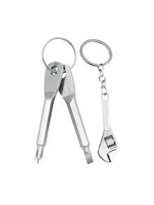 1pc/2pcs Mini Screwdriver Keychain, Wrench Keychain, Keychain Accessories, Outdoor Portable Screwdriver, Single Letter Screwdriver Keychain, Portable Multifunctional Tool Flathead Screwdriver, Keyring Hanger, Car Keychain, Suitable For Party Favors, Gifts For Friends - Multicolor - View 14