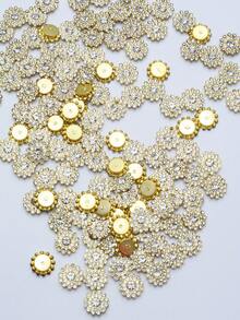 20/50/80/120pcs Set Rhinestone Beads, Fashionable White Rhinestone Decorative Beads For Jewelry Making, Suitable For Crafts - 14mm White Diamond - View 10