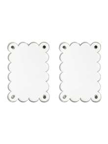 2/5/10Pcs 2.36 X 3.54 Inch Acrylic Fridge Magnetic Frame Scalloped, Double Sided Frame, Refrigerator Magnet Picture Frame - Multicolor - View 13