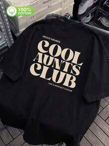 Camiseta de Manga Corta con Estampado Único de Alta Calidad al por Mayor, Diseño de Edición Limitada, Camiseta de Algodón, Ropa Casual para Mujer, Tela Suave, Cómoda Camiseta Casual de Cuello Redondo, Camiseta Retro, Ropa de Primavera/Verano, Material 100% Algodón, Nueva Llegada 2026 - 100% Algodón Transpirable - Negro - Ver 4