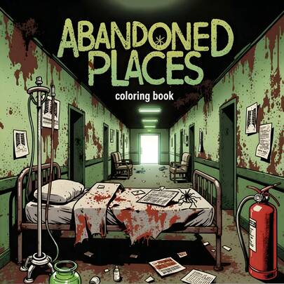 GDTME Abandoned Plaaces:This Bold And Therapeutic Gothic-Style Coloring Book Is Designed For Adults And Teenagers, Using Thick 120g Paper, With A Total Of 24 Pages. The Interior Pages Contain Line Drawings Of Various Abandoned And Eerie Scenes, Allowing You To Relieve Stress Through Relaxing Coloring And Release All Negative Emotions In Desolate And Mysterious Abandoned Spaces.