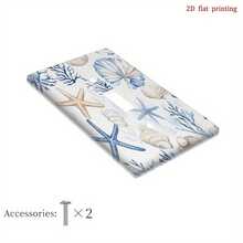 1 tấm ốp công tắc điện in 2D họa tiết bản đồ hàng hải, đa chức năng, dễ vệ sinh, phù hợp cho phòng ngủ, nhà bếp và nhà ở, phụ kiện trang trí phòng độc đáo, thiết kế phẳng 2D. - Nhiều màu - Xem 6